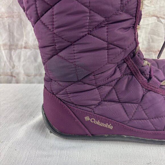 Columbia Women's 8.5 Purple Minx Mid II Insulated Waterproof Winter Snow Boots - Picture 9 of 14